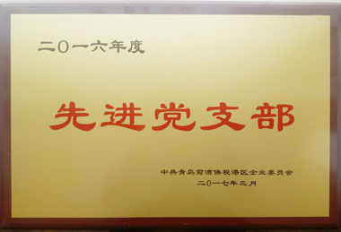 “先進(jìn)黨支部”獎(jiǎng)牌
